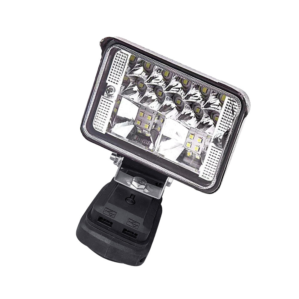 18V LED Work Light Torch 2 USB Camping Workshop Flashlights For Makita Battery