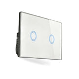 Touch Wall Light Switch LED 2 Gang 1way Touch Glass Switch AU Certified - BD1