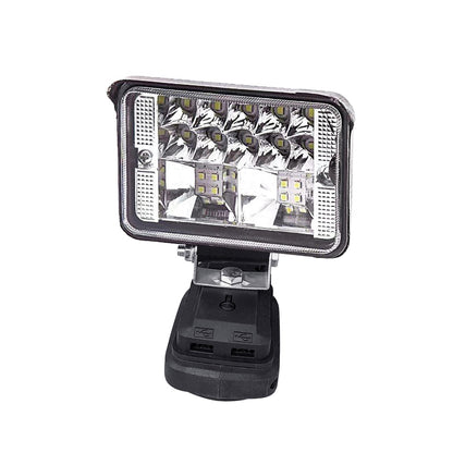 18V LED Work Light Torch 2 USB Camping Workshop Flashlights For Makita Battery