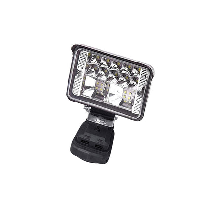 18V LED Work Light Torch 2 USB Camping Workshop Flashlights For Makita Battery