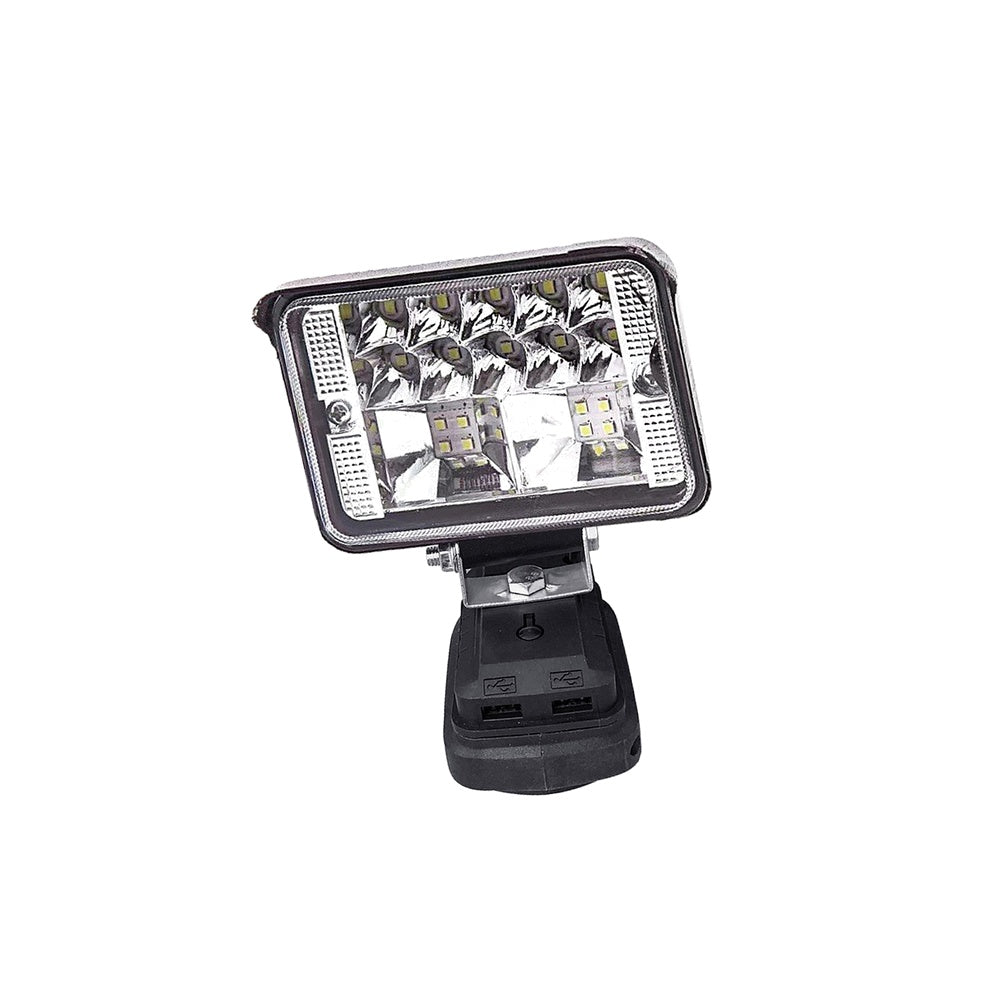 18V LED Work Light Torch 2 USB Camping Workshop Flashlights For Makita Battery