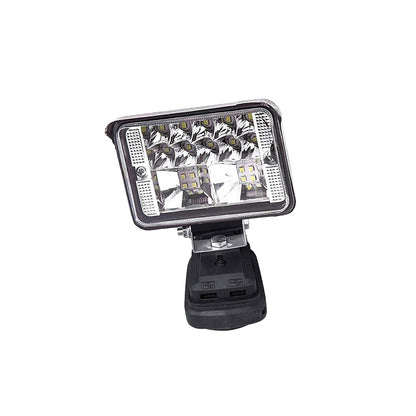 18V LED Work Light Torch 2 USB Camping Workshop Flashlights For Makita Battery
