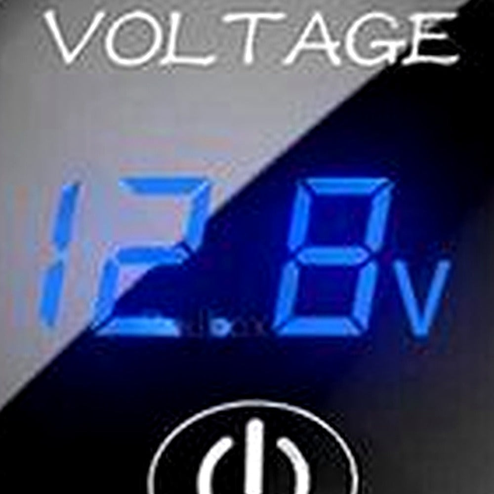 2X Volt Gauge Voltage Meter 12V-24V LED Digital Display DC Car Panel Voltmeter - XQ1