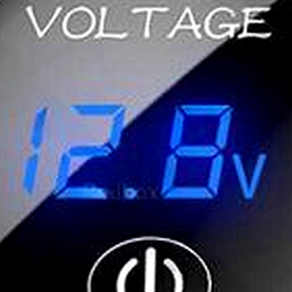 2X Volt Gauge Voltage Meter 12V-24V LED Digital Display DC Car Panel Voltmeter - XQ1