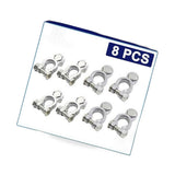 8pcs DC 12V-24V Car Battery Terminals Positive Negative Connectors Clamp Clip - BD1