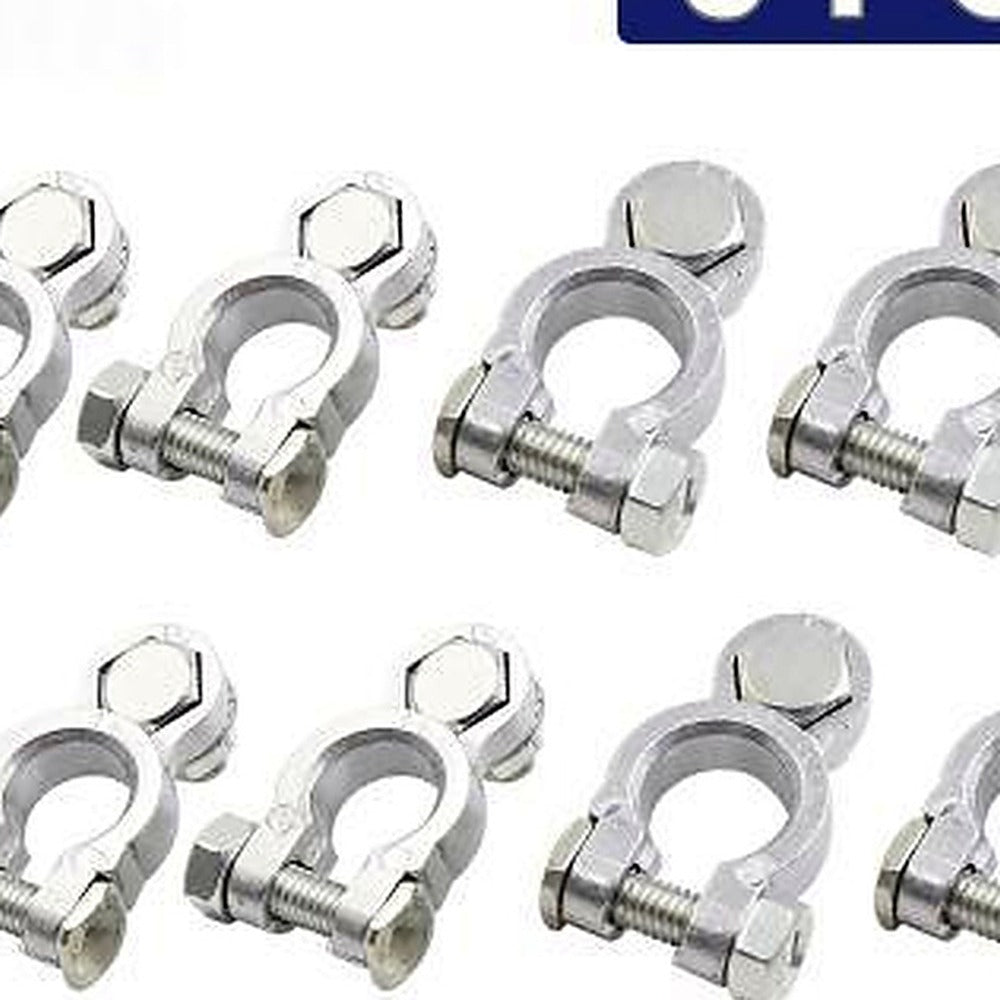 8pcs DC 12V-24V Car Battery Terminals Positive Negative Connectors Clamp Clip - XQ1